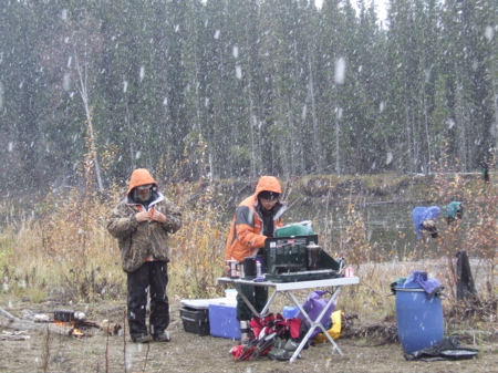 Snowing but still September [S. Overington photo]